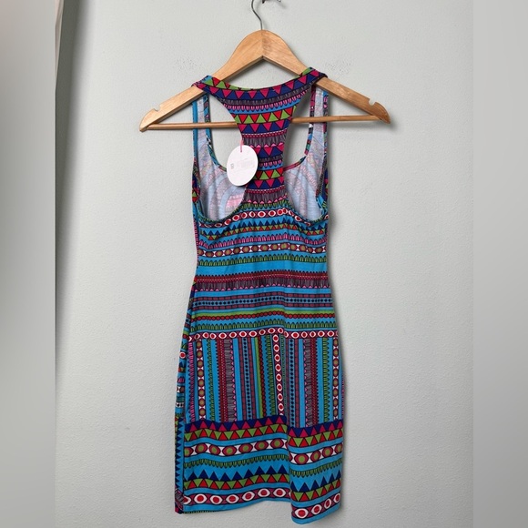 NWT Mara Hoffman Jersey Racerback Fitted Mini Dress in Ganesh Sky Size XS - Picture 8 of 15